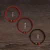 Tudo Corre Bem com Pulseira de Sândalo Verde e Fio Vermelho para Mulheres, Contas da Sorte de Ágata Vermelha, Boa Sorte e Segurança no Ano de Nascimento, Presente de Pulseira Trançada