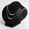 Venta Caliente Transfronteriza Geométrico Tubo de Barra en Blanco Logo Personalizado Collar Pulsera Mujeres Lujo Accesible Nicho Joyería de Alta Gama Accesorios