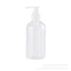 200 250 500ml botella de emulsión PET transparente dispensador de pico de pato rellenable hombro redondo grueso gel