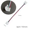 Conector de esquina tipo X de 4 pines RGB colorido para tira LED sin soldadura, adaptador tipo L T