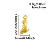 Acero Inoxidable 304 Serie Marina Delfín y León Marino Colgante Chapado en Oro de 18K Colgante de Animal Collar Pulsera Joyería Lista para la Venta