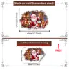 Natal múltiplos estilos quebrando parede Papai Noel adesivo de parede de banheiro parede de fundo decoração de casa adesivo de parede autoadesivo