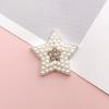 Nuevo Aleación de Sui Lian Incrustado de Diamantes Perla Redondo Corazón Estrella de Cinco Puntas Accesorios de Joyería DIY Agujero Materiales para Accesorios de Zapatos