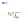 Brincos de borboleta com zircônia colorida em liga de titânio F136, Piercing labial com zircônia de rosca interna em titânio G23, Piercing de língua, Joias para piercing corporal