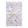 Encaje Láser Agujero Pequeño Asiático del Sudeste Tarjeta de Felicitación Personalizada Boda Hermosa Invitación Boda Hueca Transfronterizo Stock Listo