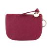 Cartera pequeña ultrafina mini de piel de vaca de primera capa para mujer, cuero genuino, sencilla, llavero, monedero, cuero suave, monedero con cremallera