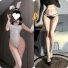 Lencería Sexy Puro Deseo Conejito Lindo Seductor Body Puro Deseo Glúteos Expuestos Transparente Tentación Disfraz de Conejita Chica de Club Nocturno Bar