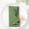 Servilletas Nuevas de Algodón y Lino 42*42cm, Servilletas Lavables, Servilletas de Mesa Estilo Occidental, Adecuadas para Eventos Familiares y Fiestas