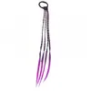 Chica Linda Transfronteriza Peluca Colorida Cuerda para el Cabello Trenza Retorcida de Princesa Goma Elástica para el Cabello Cola de Caballo Moda Accesorios para el Cabello de Niños