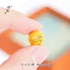 Colar com Pingente Puzuo Cor Forte que Não Desbota Ouro Brilhante 24K Efeito Gelo Brilhante Corrente para Clavícula Versátil de Alta Qualidade
