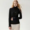 100% cashmere, nova coleção, prêt-à-porter de alta qualidade, bainha enrolada, gola alta, outono/inverno, modelagem justa, valoriza a silhueta, solto, tricô macio e confortável