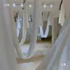 Hamaca de Yoga Aéreo de Color Sólido de 4m Uso en Casa Hamaca Anti-Gravedad Micro-Elástica Correa de Estiramiento Colgante Estudio de Yoga Especial