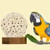 Pelota de hierba natural loro piel de tigre xuanfeng bola para morder molienda de dientes molienda de pico juguete educativo para pájaros entrenamiento transfronterizo Amazon