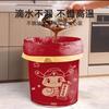 [Tienda vendiendo] Bolsa de basura con cordón engrosada que no ensucia las manos cierre automático bolsa de plástico hogar cocina en stock