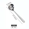 Cuchara de Sopa de Acero Inoxidable 304, Cuchara Engrosada, Juego para Cocina de Hotel y Hogar, Cucharón de Sopa con Mango Largo y Cabeza Grande, Cuchara para Hot Pot