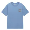Camiseta Pequeña Wy Nueva Camiseta de Manga Corta para Hombre de Verano Corte Holgado Marca Trendy para Hombre Marca de Soporte Grande Camiseta de Estudiante con Logo Impreso