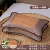 Almohada de cáscara de trigo sarraceno entera de verano, Núcleo de almohada de ratán de hielo de verano, Protección cervical para adultos, Almohada especial de bambú para dormir, Cabeza entera dura para hombres