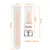 Pulseira de relógio de silicone personalizada de 22MM com padrão de favo de mel, design bicolor, adequada para Huawei iWatch