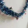 Decoraciones Navideñas Campanas Rayadas Rojas y Blancas, Guirnaldas de Papel Metálico, Cintas, Guirnaldas, Tiras Coloridas Densas, Suministros para Decoración de Fiestas Navideñas, Adornos Colgantes
