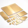 Panel Acrílico Dorado Espejo de Recubrimiento al Vacío de una Sola Cara Material de Tablero Decorativo para Stand de Exposición PMMA Dorado Chapado Tablero Reflectante