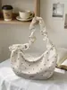 Bolso de Gran Capacidad Estilo Relajado para Mujer, Bolso Cruzado Versátil de Lunares a la Moda, Bolso de Hombro Ligero para el Viaje Diario