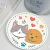 Posavasos de cerámica con temática de mascotas, resistentes al calor y a las quemaduras, con diseños de gato, Shiba Inu y Bichón Frisé, decoración creativa para el hogar y opciones de venta al por mayor