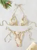 2026 Nuevo Estilo Europeo y Americano Traje de Baño Estampado de Serpiente Bikini Sexy Dos Piezas Comercio Exterior Aliexpress Traje de Baño Transfronterizo Lg338