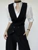 Estilo Neutro Terno Bonito Gola Lapela Colete Casual para Homens e Mulheres Estilo Britânico de Alta Qualidade Gola Lapela de Arma Colete Colete Jaqueta