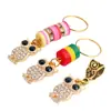 Peluca Joyería Dreadlock Pasador Trenzado Aleación Diamante Búho Joyería DIY Accesorios Tocado Colgante