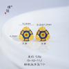 Pu Zuoqiang preservación del color método antiguo arena dorada accesorios DIY bolso de diamantes mariposa espíritu de serpiente tesoro collar pulsera con agujero pasante valiente