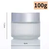 Botella de Crema Esmerilada, Botella de Vidrio para Crema Opaca a la Luz, Botella Dispensadora de Cosméticos, Botella Vacía, Botella de Muestra para Crema de Ojos, Botella de Perfume