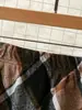 Saia Xadrez Estilo College Retrô, Cintura Alta, Cintura Elástica, Corte Evasê, Comprimento Médio, Emagrecedora Lã Longa, Atacado Transfronteiriço
