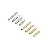 Cuentas Tubulares Talladas Color-Preservante Rellenas de Oro de 14K, Cuentas Espaciadoras Tubulares Rectas para Pulsera de Perlas y Collar Hechos a Mano para Bricolaje