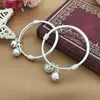 Pulseira de Sino Infantil em Prata 999 Pulseira de Prata Infantil Estilo Étnico Produto de Topo em Prata Esterlina Presente Lua Cheia Bebê