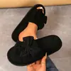 Nuevas Pantuflas de Invierno con Punta Abierta Peludas Transfronterizas para Mujer de Interior para el Hogar Simples Versátiles Pantuflas Cálidas Cómodas de Algodón