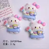 Dibujo Animado Gato Kt Pegamento de Crema DIY Funda para Teléfono Móvil Pasador Diadema Flor para Zapatos Colgante Papelería Taza de Agua Joyería Material de Resina