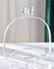 Mesa de postres multicapa de estilo europeo, soporte para pasteles, soporte de tres capas en relieve, plato para pasteles, bandeja de frutas para postres, soporte para pasteles para el té de la tarde