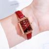 Goldie Reloj de Estilo Británico Moda Textura Malaquita Estudiante Reloj Cuarzo Impermeable para Dama Venta al por Mayor Esfera Grande