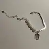 Pulseira da Sorte Dou Dou Fang Pai Dongdaemun Coreano Estilo Coreano Feminino Cruz Ursinho Prata Tailandesa Pulseira Retrô Atacado