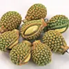 Colgante Llavero 3D Fruta Realista Grande Shangding con Durian, Mangostán, Pitahaya y Mango para Manualidades DIY