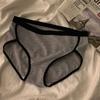 Estilo Minimalista Ins Menina Pura Calcinhas de Algodão Femininas Cintura Média Estilo Japonês Forro 100% Algodão Pretas e Brancas Calcinhas Femininas