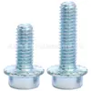 Tornillo de cabeza cilíndrica con brida y hexágono interior, galvanizado azul-blanco, grado 8.8, tornillo de cabeza de copa con brida y hexágono interior M6M8M10