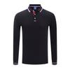 Camisa Polo de Manga Larga de Color Sólido de Fibra de Cupro de 200g Camisa Cultural Personalizada Camiseta Unisex de Trabajo con Gráficos Estampados y Bordado