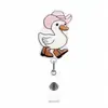Hebilla retráctil de venta caliente para comercio exterior, fresa acrílica, mapache, clip giratorio médico para insignia, hebilla para etiqueta de nombre, venta al por mayor