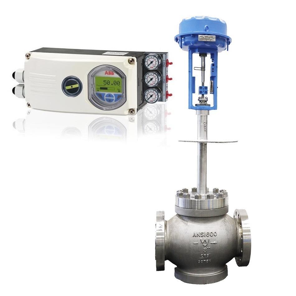 吴忠仪表气动调节阀配ABB EDP300阀门定位器-1