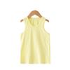 Chaleco en forma de I para niños, camisa informal de fondo, absorbente de sudor, color caramelo, camiseta interior sin mangas de una pieza para niños y niñas, entrega gratuita