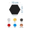 JM006 Adhesivo de espejo acrílico hexagonal con borde cruzado para sala de estar, dormitorio, decoración del hogar, adhesivo de pared hexagonal DIY