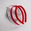 Faixa de Cabeça de Tecido Sade Cor Doce com Parte Traseira Plana 15mm Fivela de Plástico para Cabeça 1.5cm Acessórios de Cabelo DIY Várias Cores