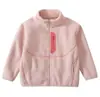 Jaqueta grossa com forro de fleece para crianças, meninos e meninas, casaco de algodão grosso com forro de fleece, jaqueta de bebê, estilo pai-filho, essencial para uniforme escolar