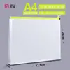 Saco ziplock Jieli pp espessado fosco a4/b5/a5/a6 saco de arquivo saco de arquivo saco com cordão tridimensional à prova d'água